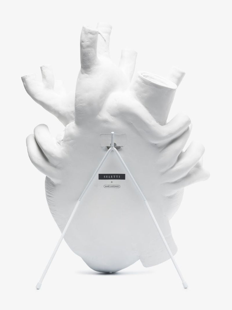 White Love in Bloom Porcelain Vase