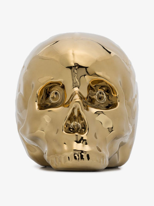 Gold Tone Memorabilia My Skull Porcelain Ornament