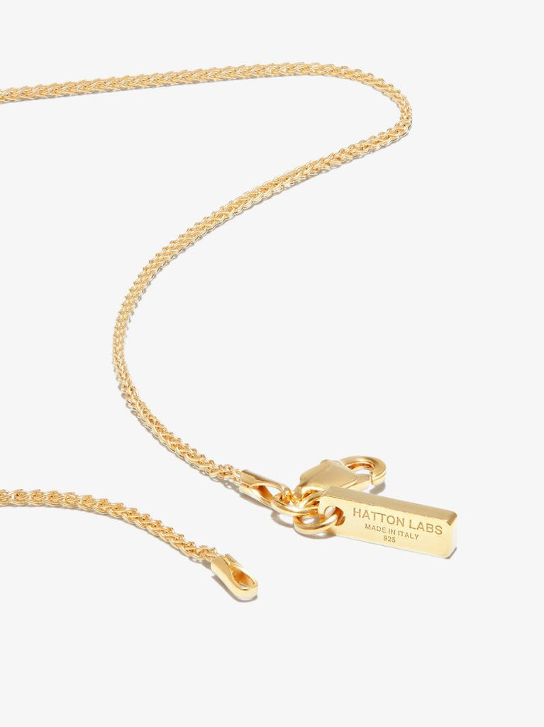 Gold-plated Alligator Crystal Necklace