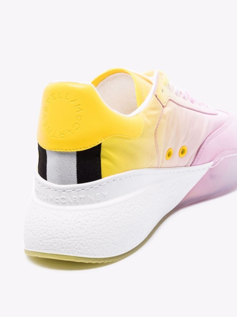 Pink and Yellow Loop Low Top Sneakers