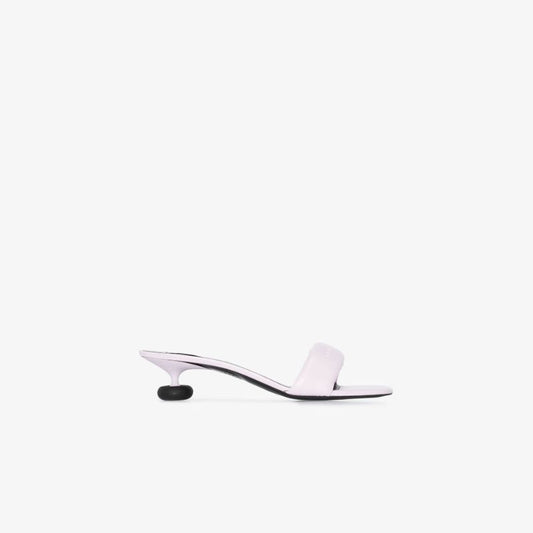 Purple Shroom 50 Faux Leather Mules