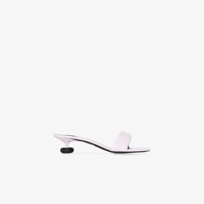 Purple Shroom 50 Faux Leather Mules