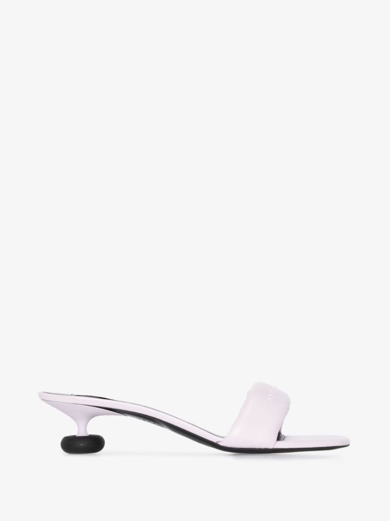 Purple Shroom 50 Faux Leather Mules