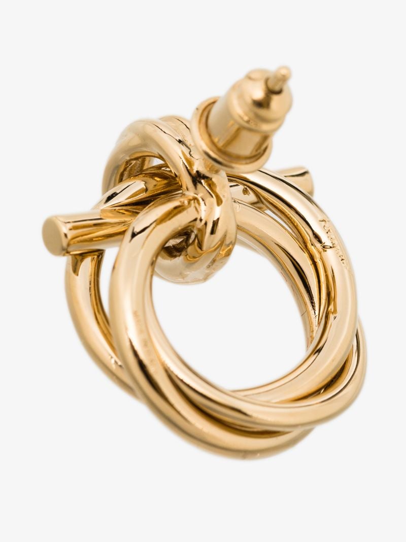 Gold Tone Gancini Stud Earrings