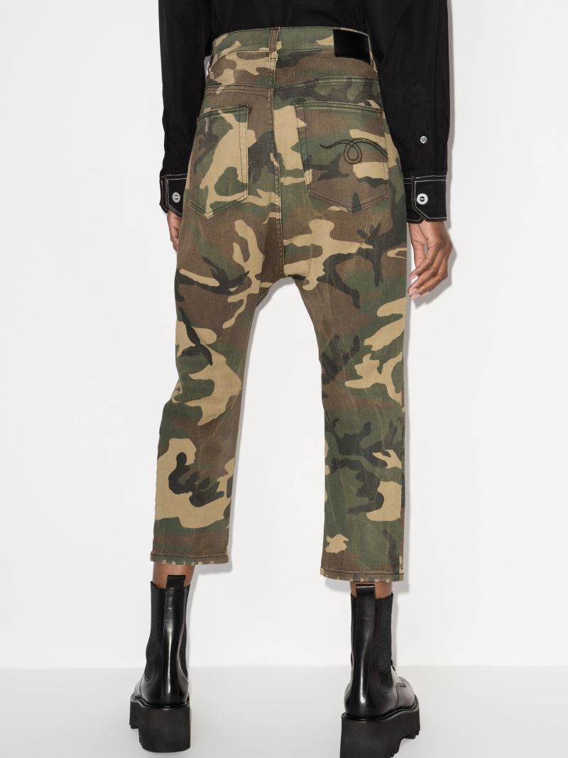 Tailored Drop Camouflage Print Jeans