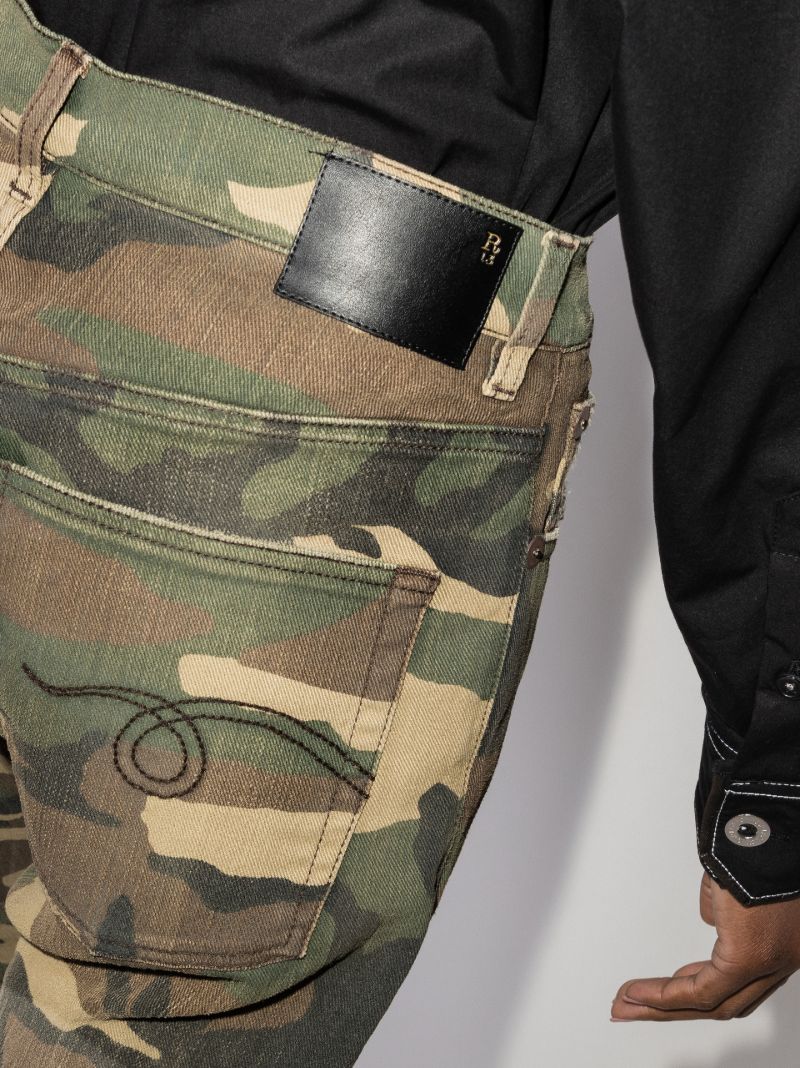 Tailored Drop Camouflage Print Jeans