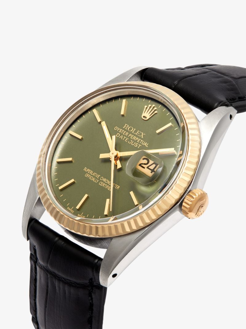 Reworked Vintage Stainless Steel Rolex Datejust Watch