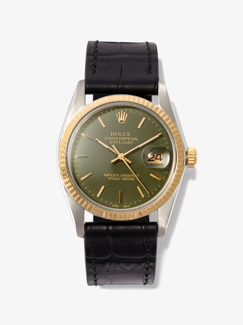 Reworked Vintage Stainless Steel Rolex Datejust Watch