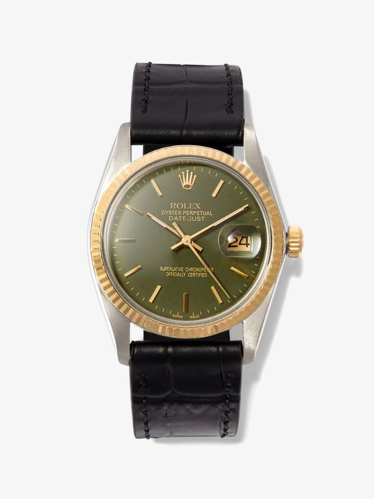 Reworked Vintage Stainless Steel Rolex Datejust Watch