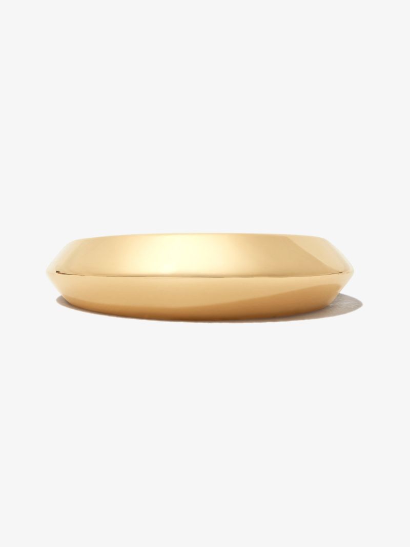 18k Yellow Gold Crescent Band Ring
