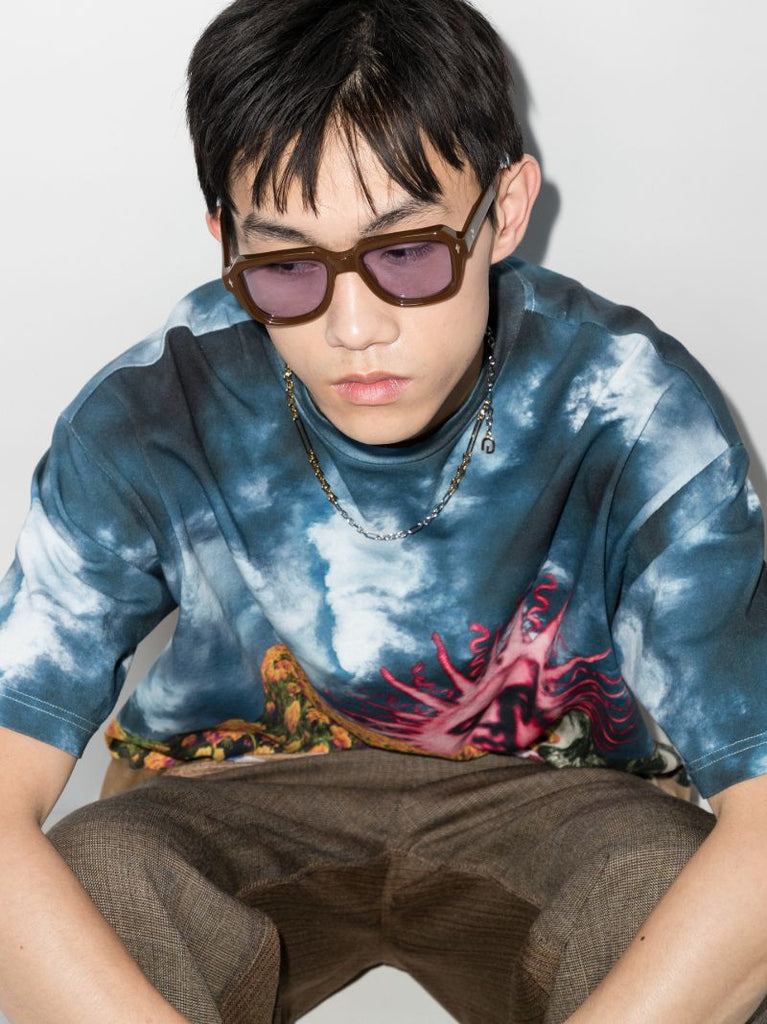 Brown Taos Squared Frame Sunglasses