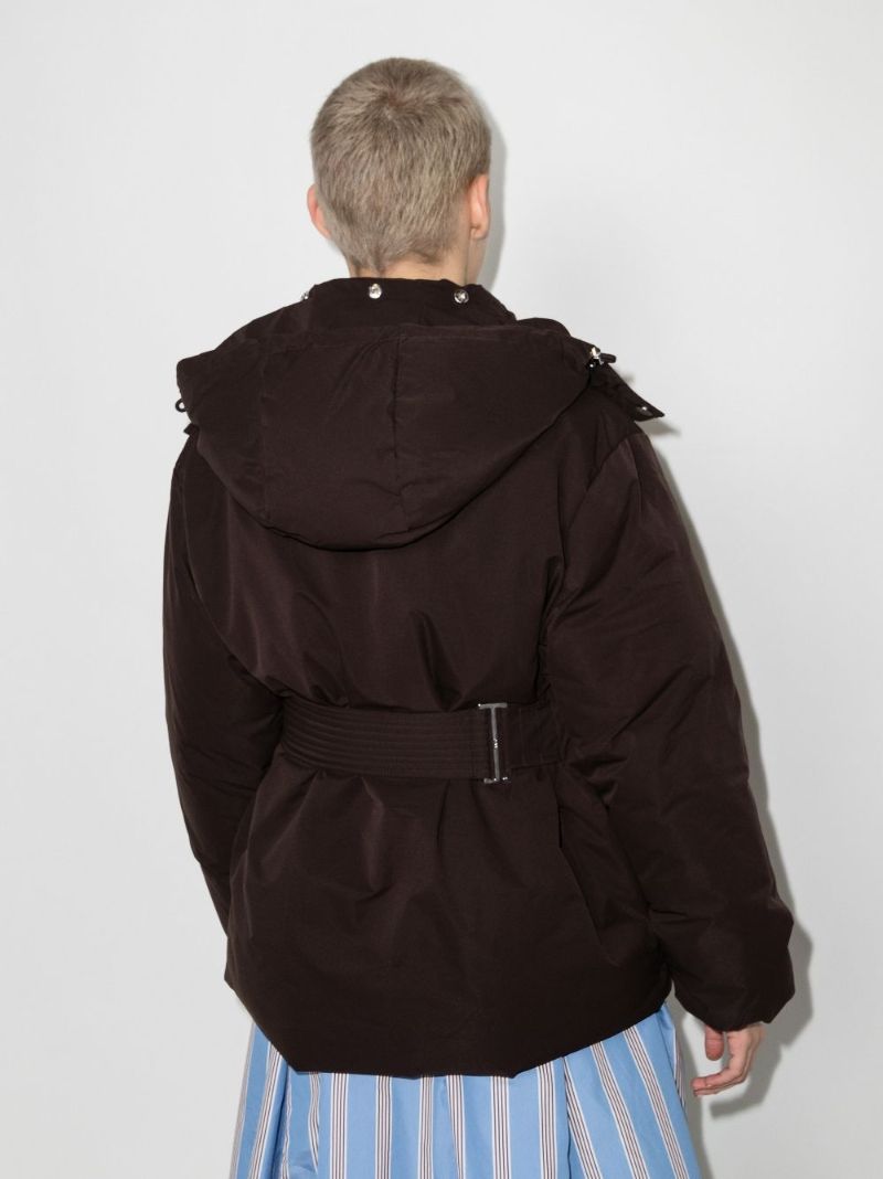 Wrap-front Puffer Jacket