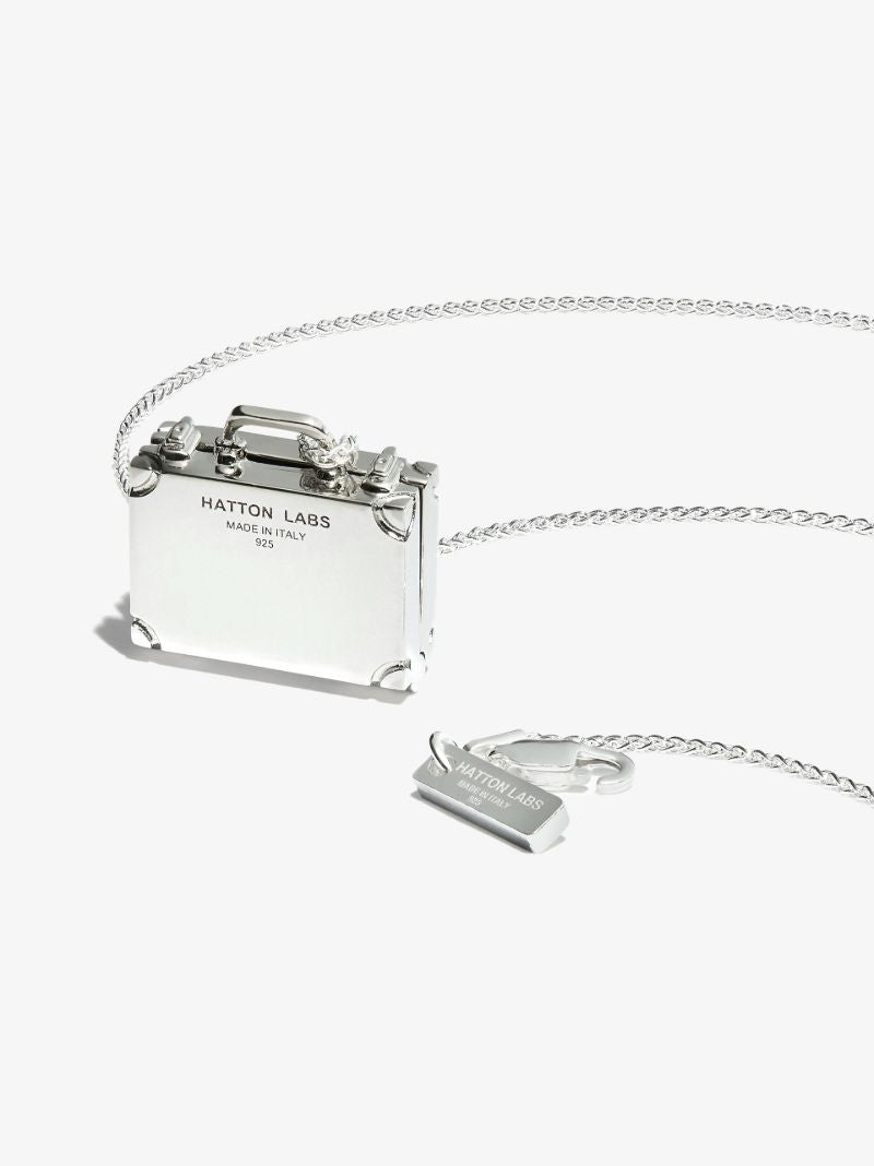 Sterling Silver Lost and Found Crystal Necklace