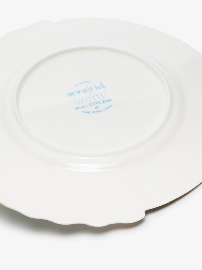 Pink Eudossia Dessert Plate