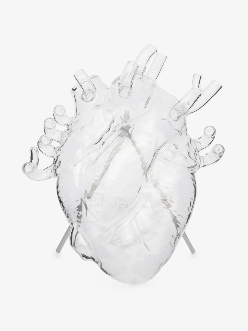 Clear Love in Bloom Heart Vase