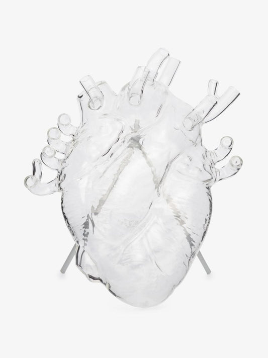 Clear Love in Bloom Heart Vase