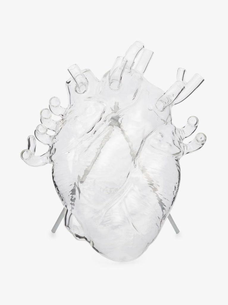 Clear Love in Bloom Heart Vase