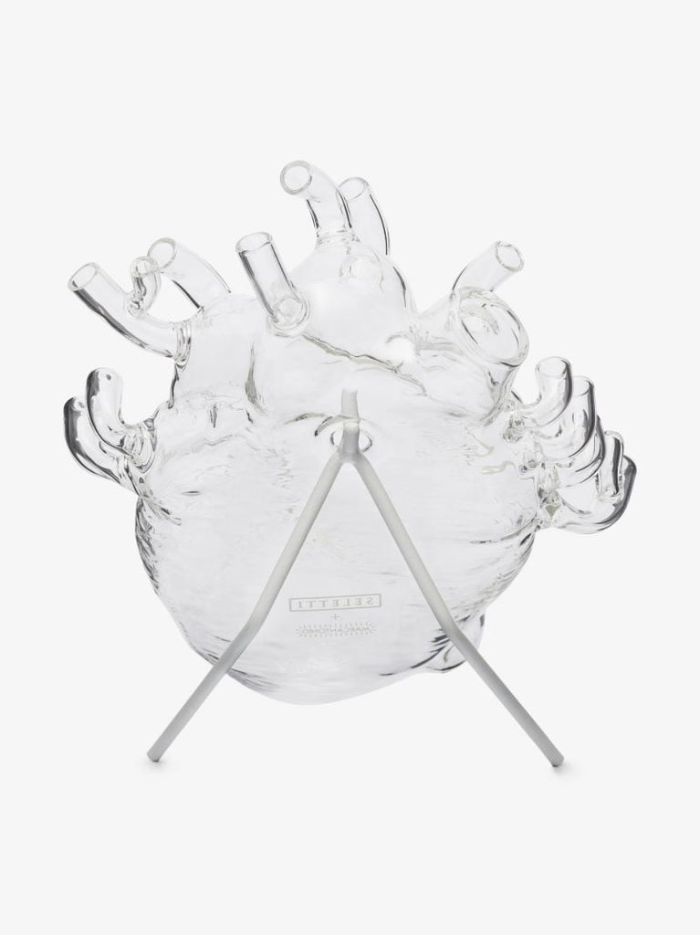 Clear Love in Bloom Heart Vase