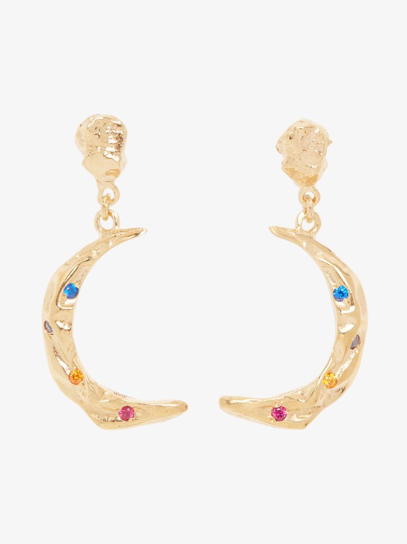 Gold-plated MÃ_x0083_Â©liÃ_x0083_Â¨s Stardust Crystal Earrings