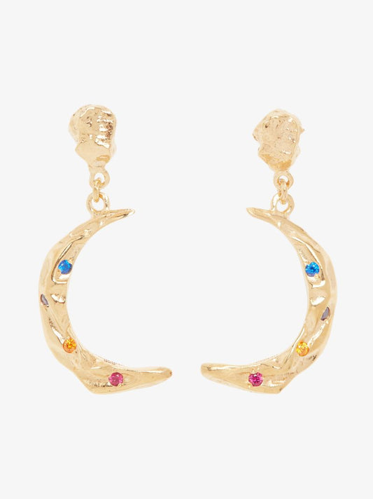 Gold-plated MÃ_x0083_Â©liÃ_x0083_Â¨s Stardust Crystal Earrings