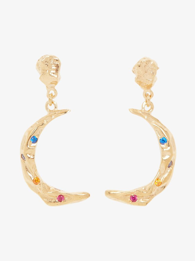 Gold-plated MÃ_x0083_Â©liÃ_x0083_Â¨s Stardust Crystal Earrings