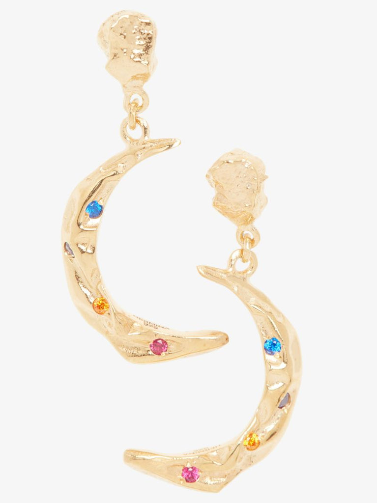 Gold-plated MÃ_x0083_Â©liÃ_x0083_Â¨s Stardust Crystal Earrings