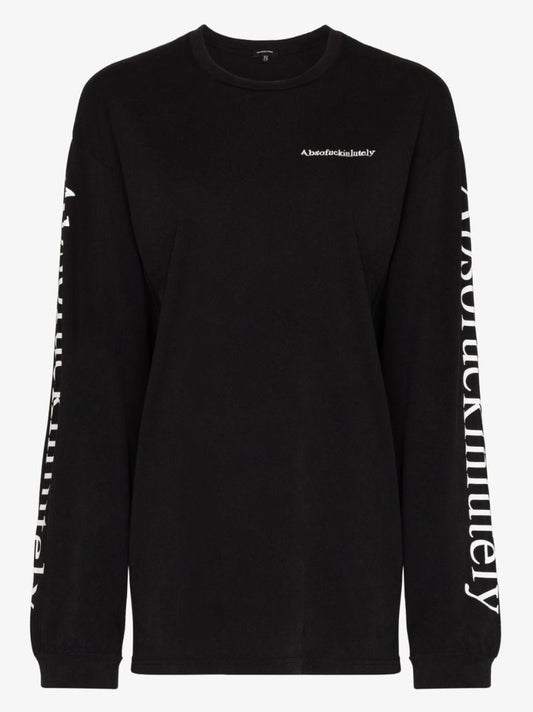 Slogan Print Cotton Sweatshirt