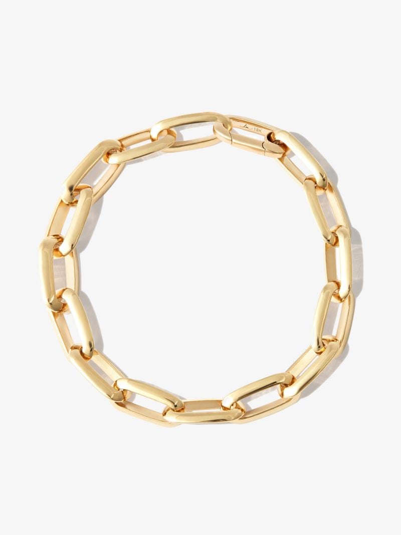 18k Yellow Gold Xs Knife Edge Chain Bracelet