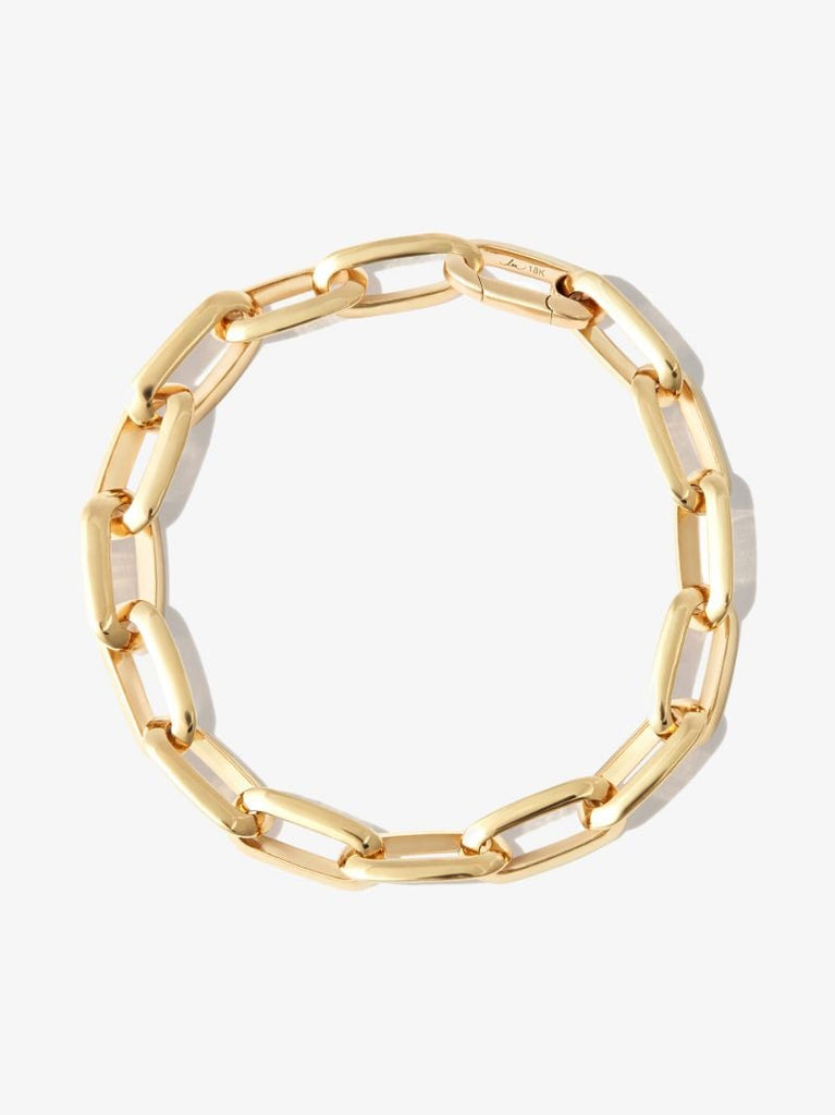 18k Yellow Gold Xs Knife Edge Chain Bracelet