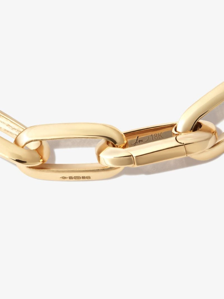 18k Yellow Gold Xs Knife Edge Chain Bracelet
