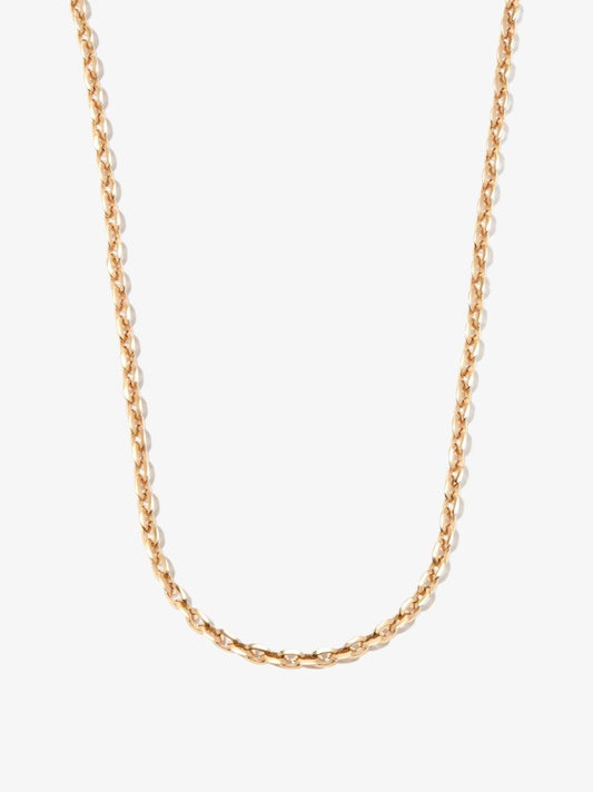 18k Yellow Gold Xs Knife Edge Chain Necklace