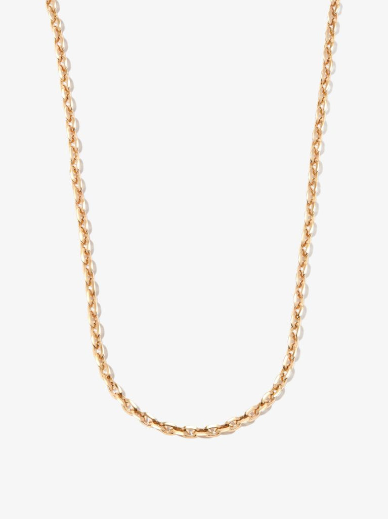 18k Yellow Gold Xs Knife Edge Chain Necklace