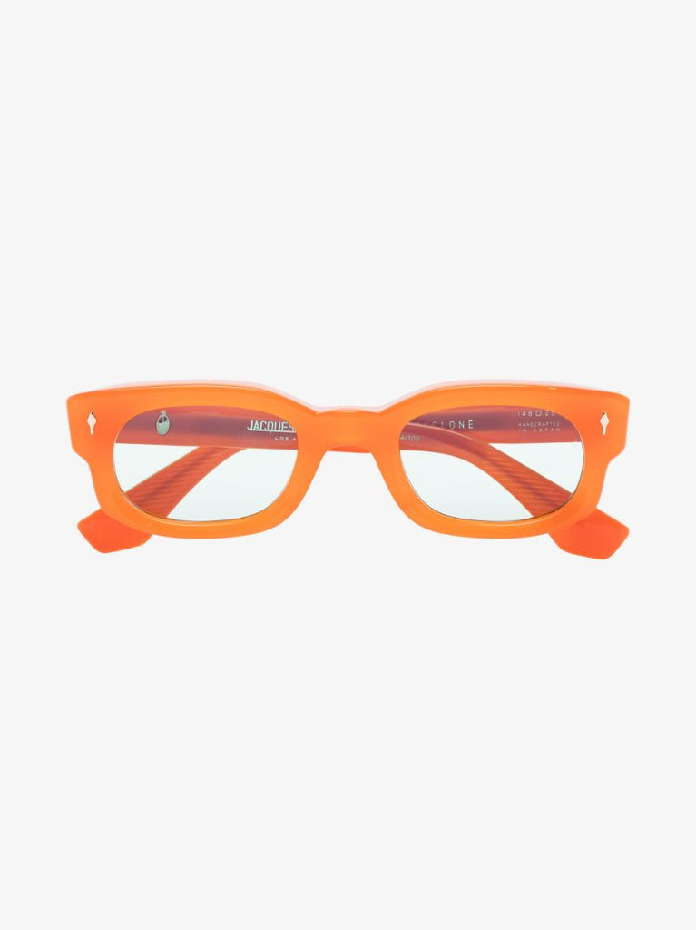 Orange Whiskeyclone Rectangular Sunglasses