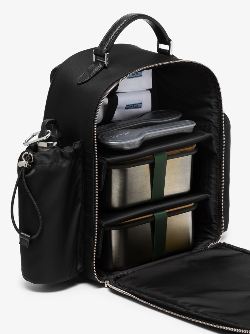 Black Re-nylon Picnic Backpack Set