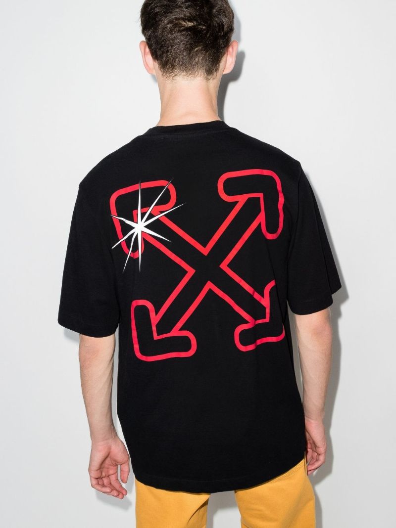 Starred Arrows Print T-shirt