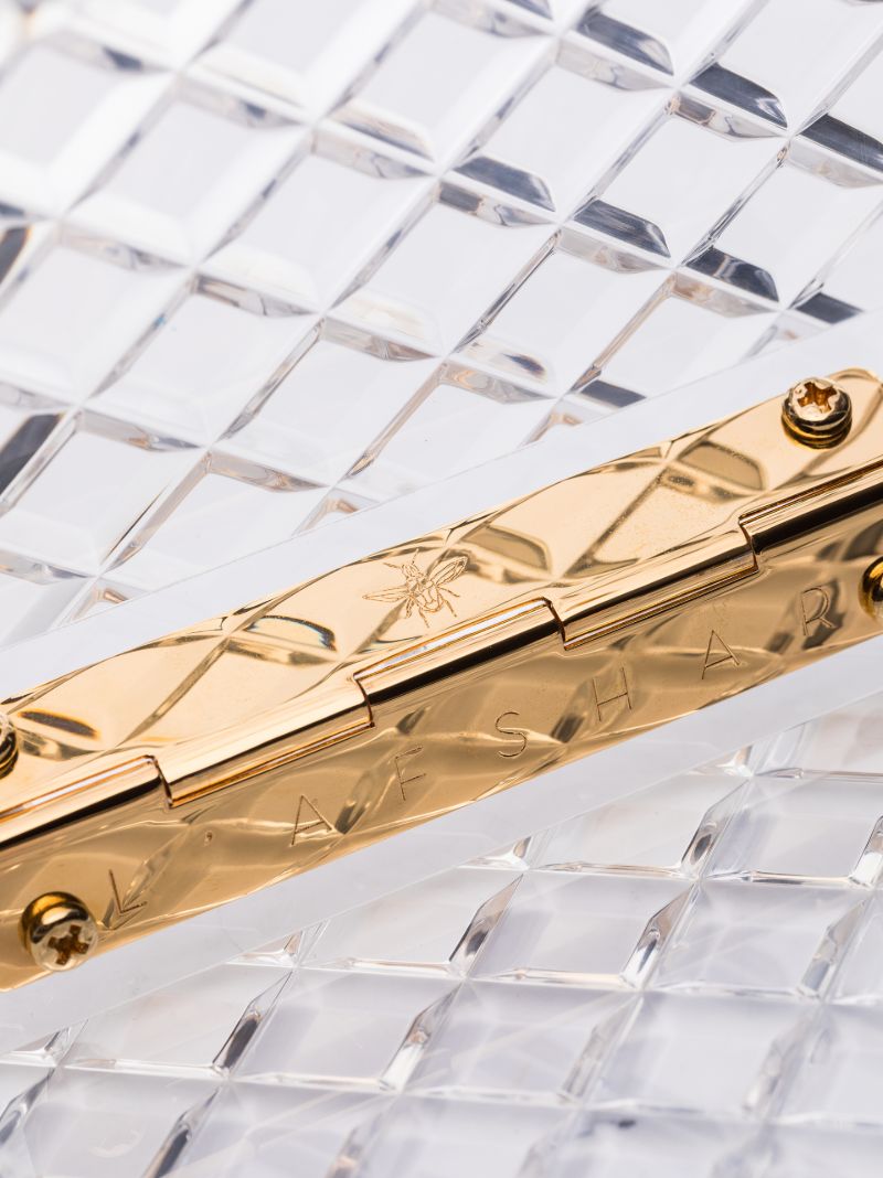 Clear Eva Diamond Pattern Mini Bag