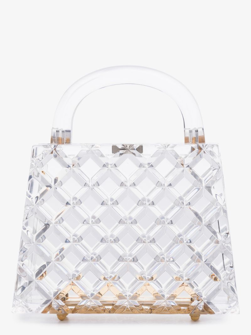 Clear Eva Diamond Pattern Mini Bag