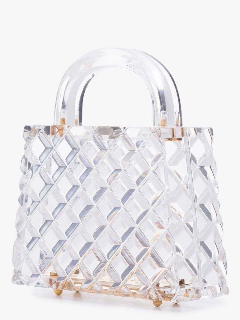 Clear Eva Diamond Pattern Mini Bag