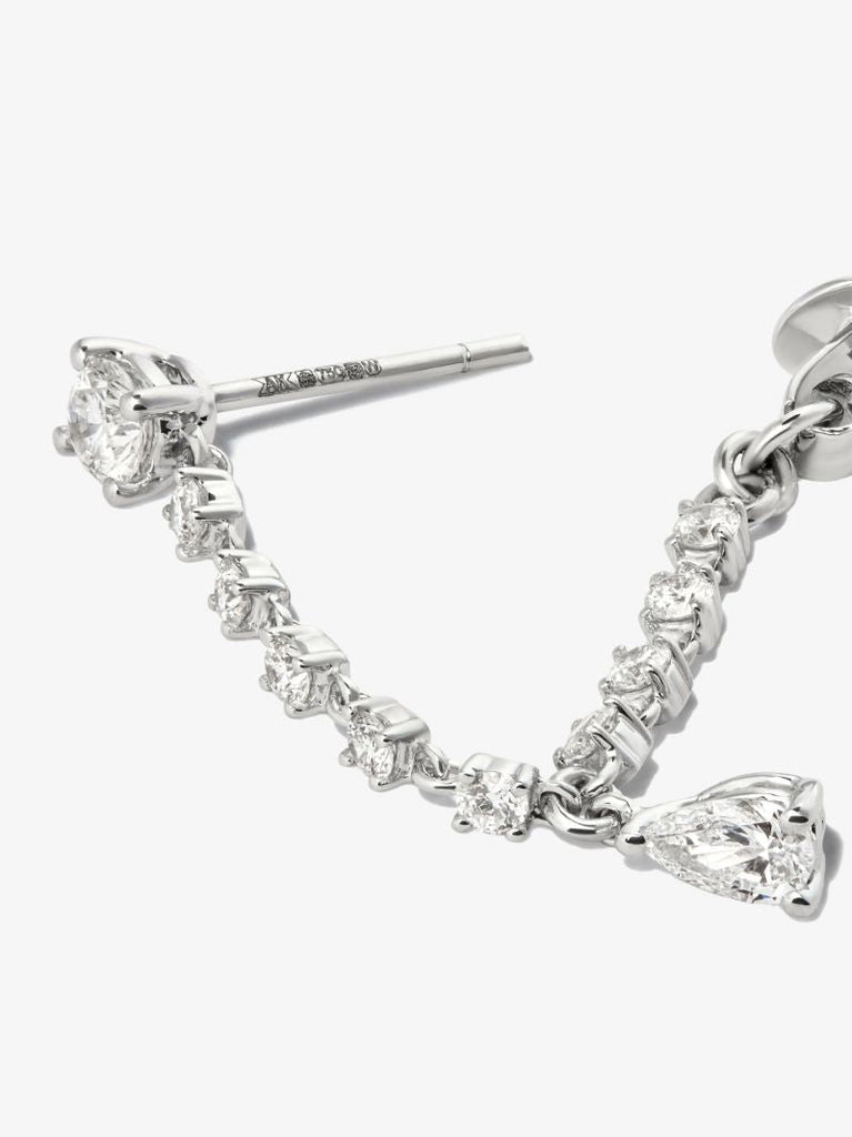 18k White Gold Olivia Diamond Drop Earring