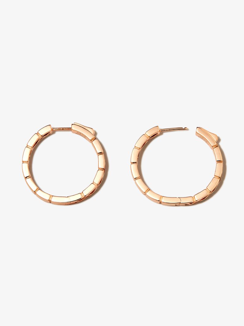 18k Rose Gold Bunny Hoop Earrings