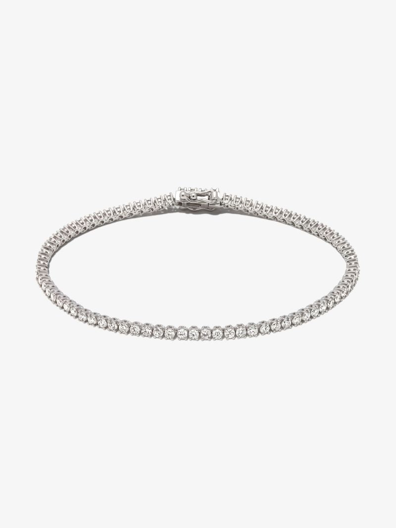 18k White Gold Hepburn Diamond Tennis Bracelet