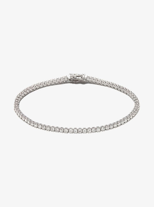 18k White Gold Hepburn Diamond Tennis Bracelet