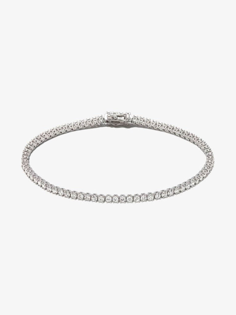 18k White Gold Hepburn Diamond Tennis Bracelet