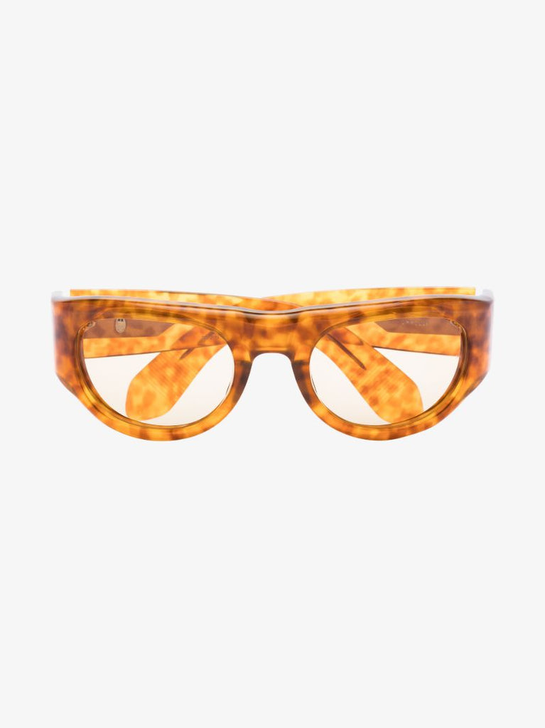 Brown Clyde Oval Sunglasses