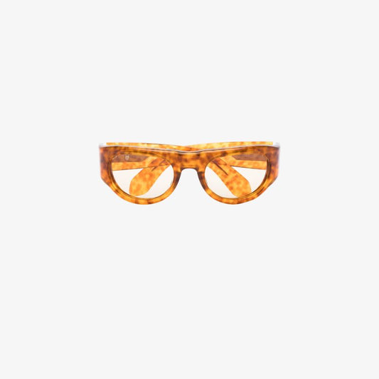 Brown Clyde Oval Sunglasses