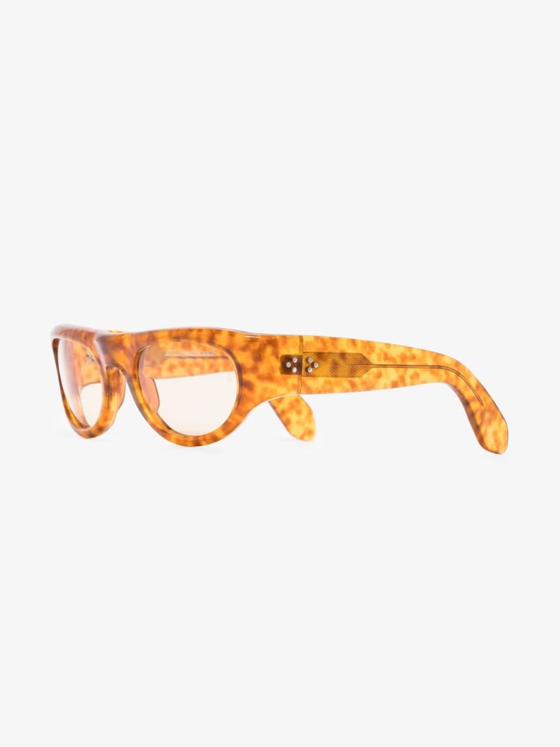 Brown Clyde Oval Sunglasses