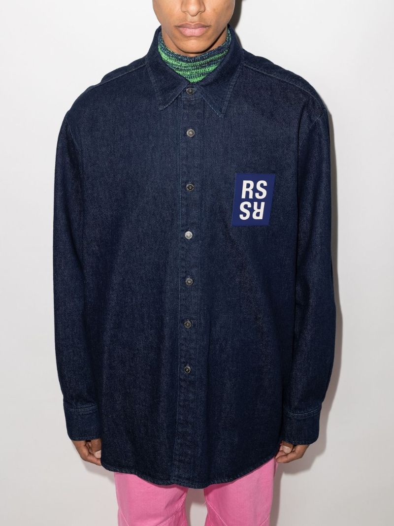 Logo Patch Denim Shirt