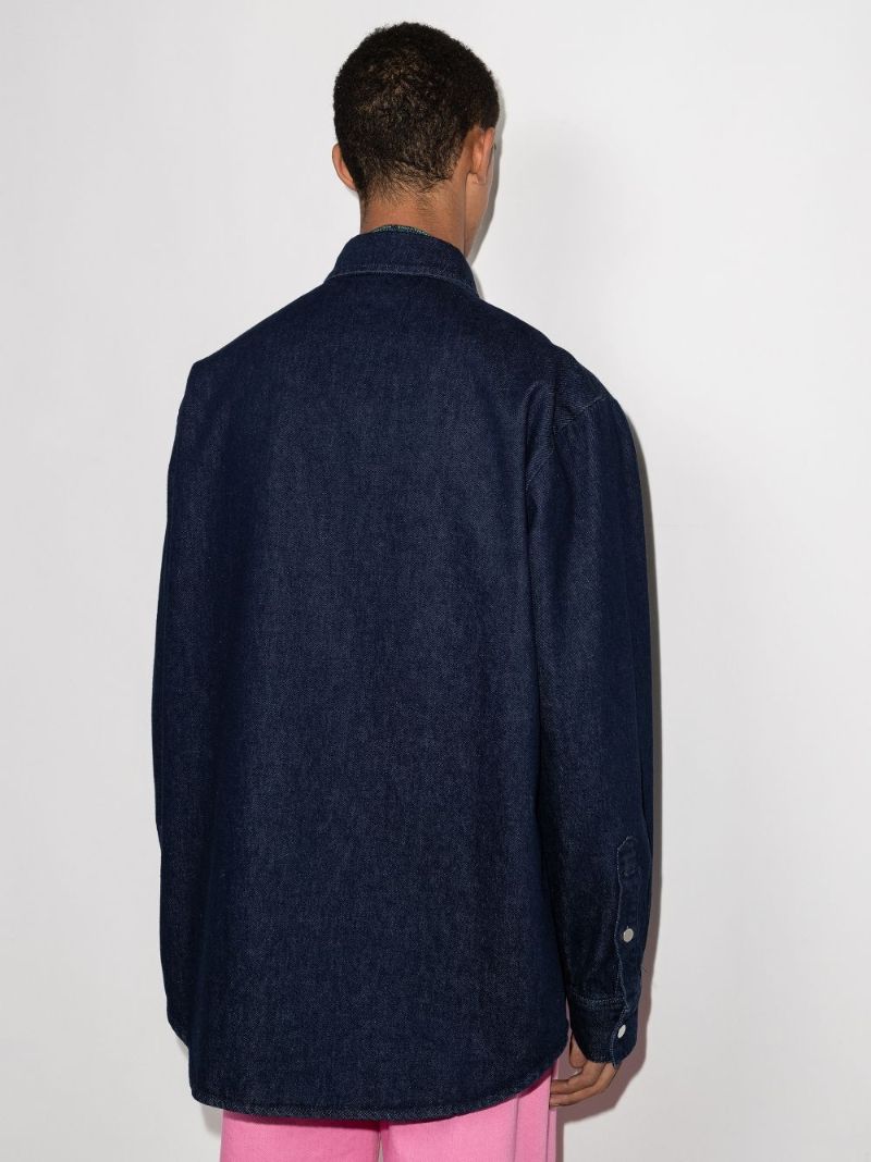 Logo Patch Denim Shirt