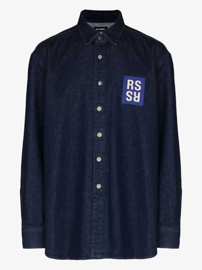 Logo Patch Denim Shirt