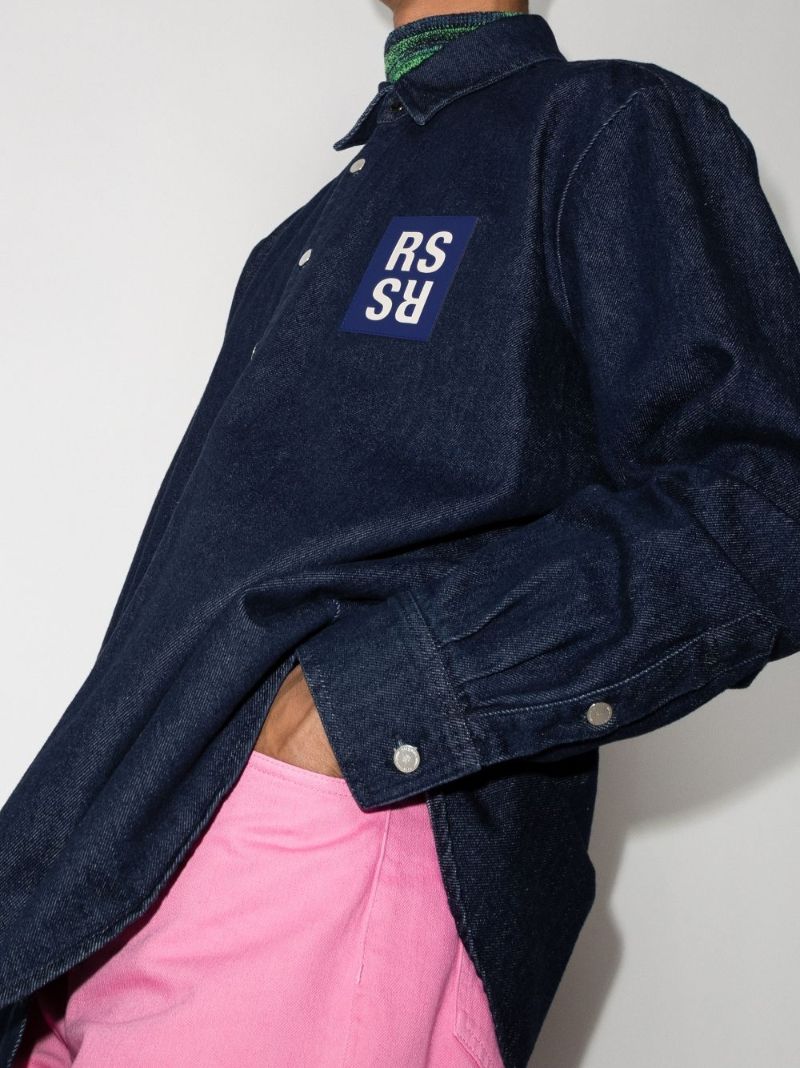 Logo Patch Denim Shirt